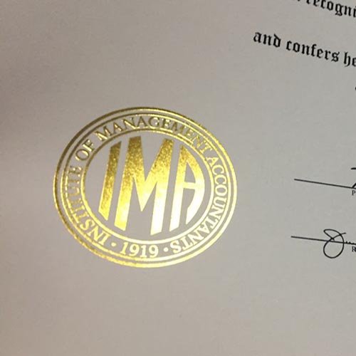 Real Raised Gold Seal